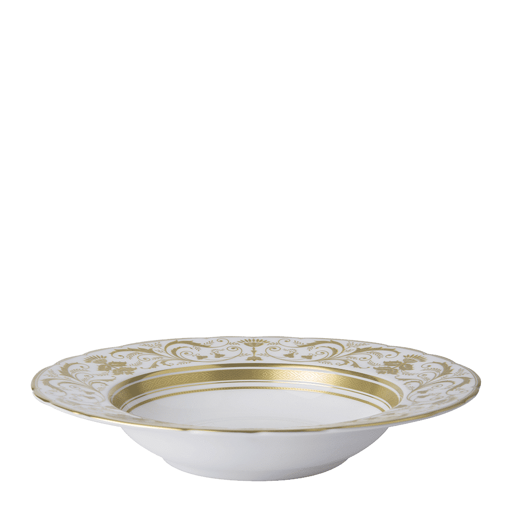 Royal Crown Derby Regency White Rim Soup Bowl (21cm) – official product image