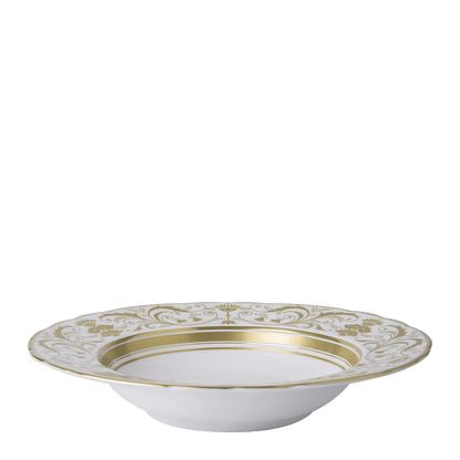 Royal Crown Derby Regency White Rim Soup Bowl (21cm) – official product image