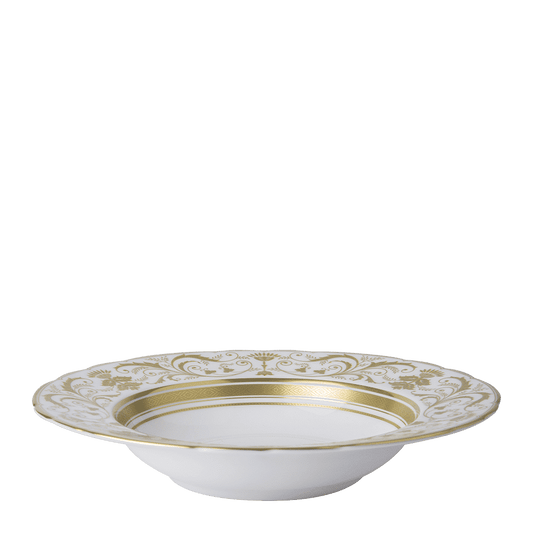 Royal Crown Derby Regency White Rim Soup Bowl (21cm) – official product image