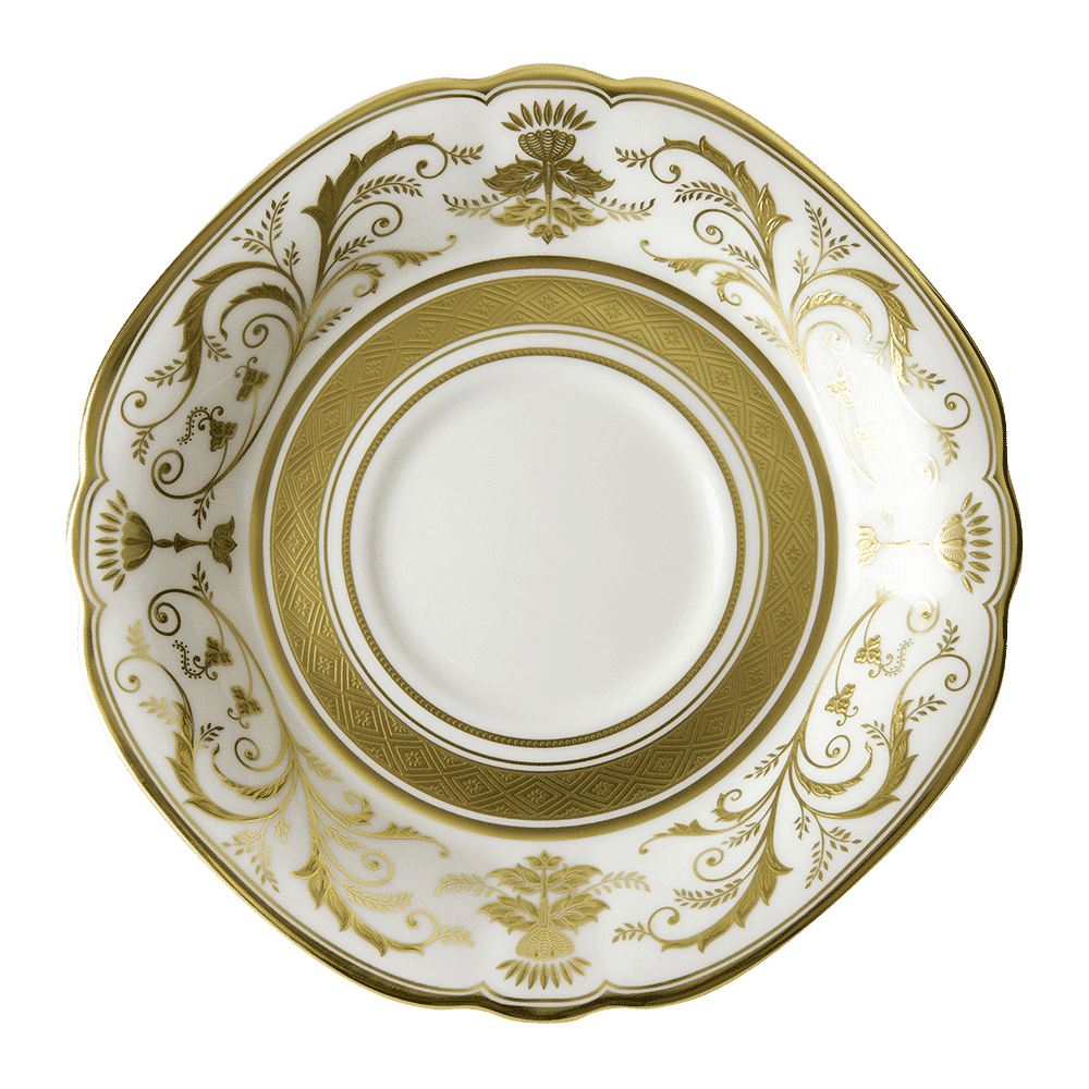 Royal Crown Derby Regency White Tea Saucer (14cm) – official product image