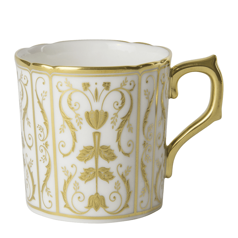 Royal Crown Derby Regency White Coffee Cup (85ml) – official product image
