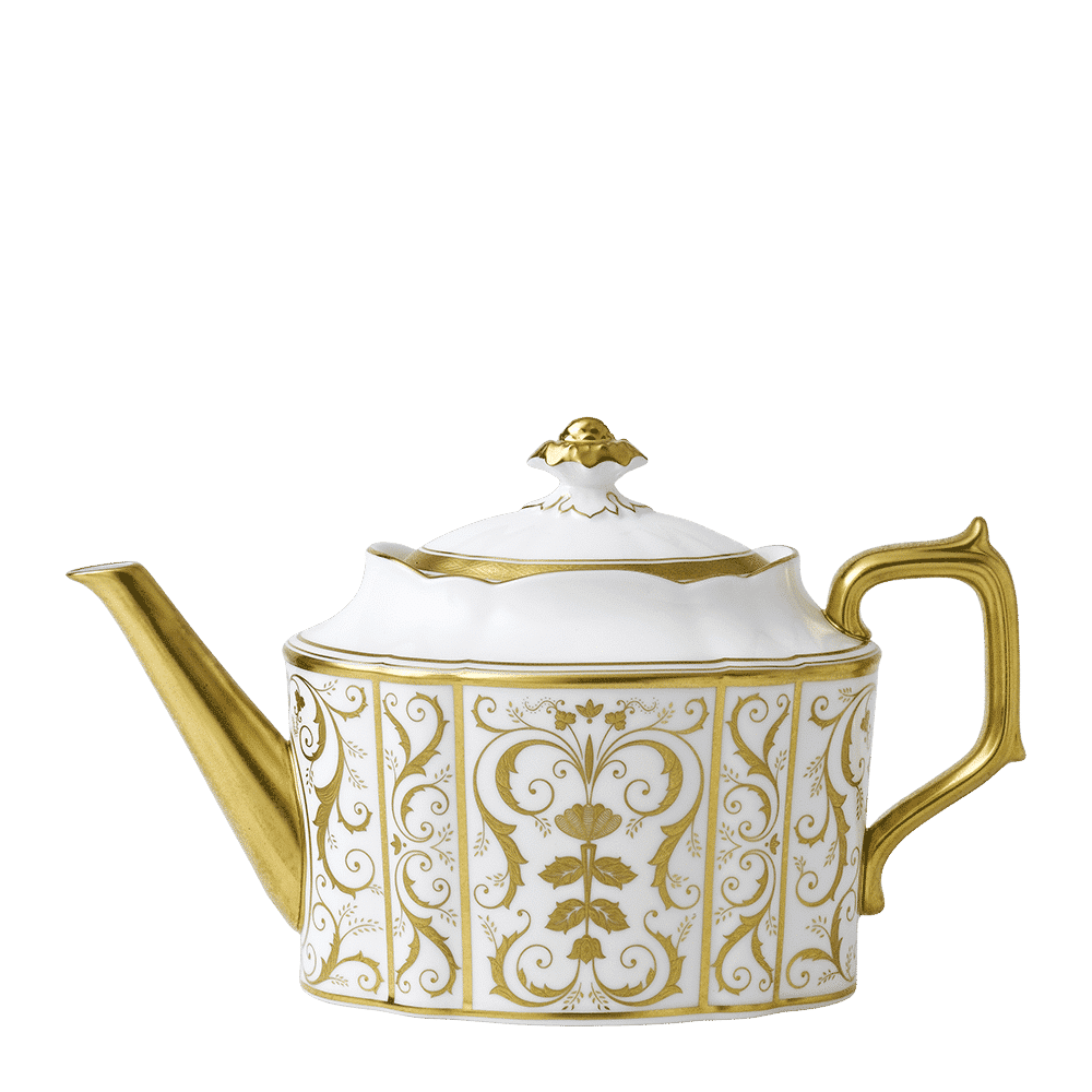 Royal Crown Derby Regency White Teapot (1650ml) – official product image