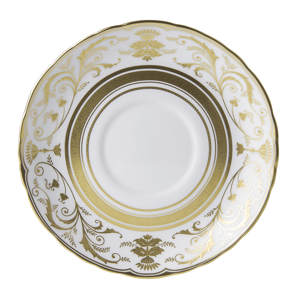 Royal Crown Derby Regency White Cream Soup Saucer (16cm) – official product image