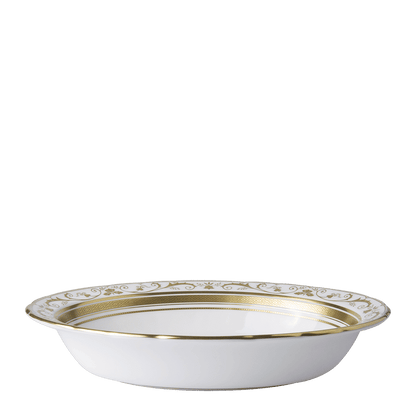 Royal Crown Derby Regency White Open Vegetable Dish (24cm) – official product image