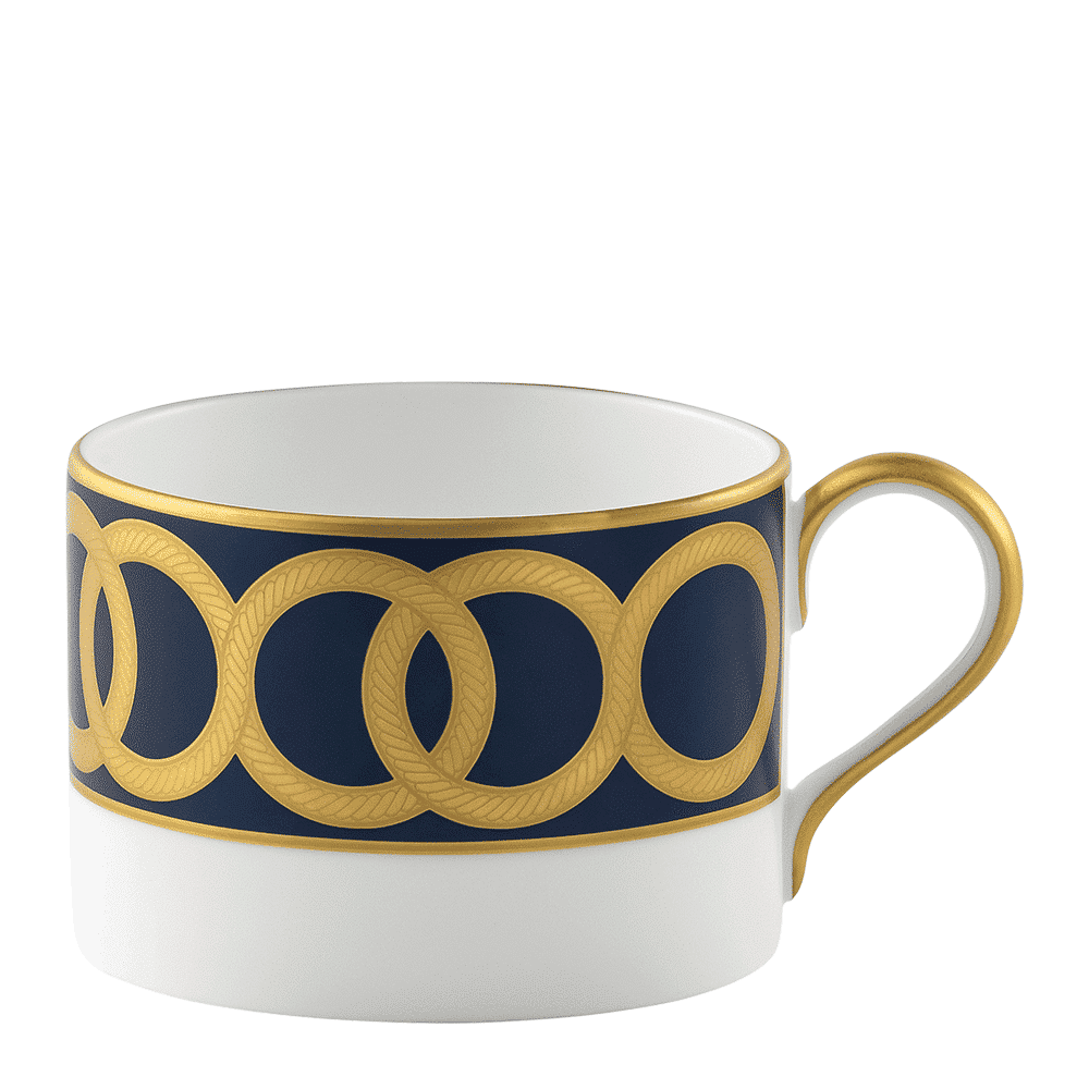 Royal Crown Derby Riviera Dream Navy Blue Teacup (250ml) – official product image
