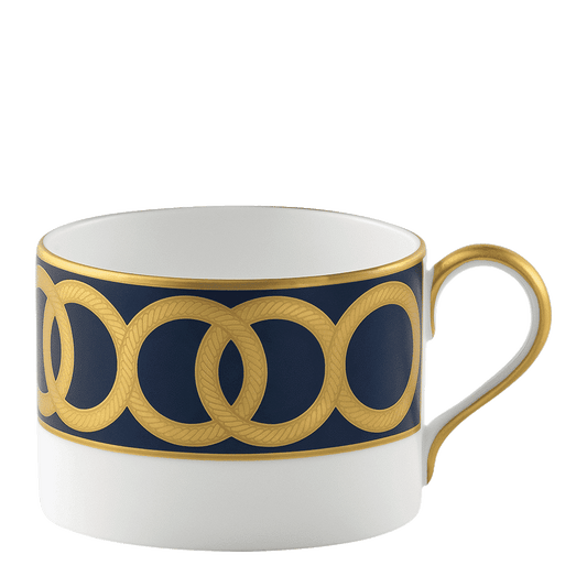 Royal Crown Derby Riviera Dream Navy Blue Teacup (250ml) – official product image