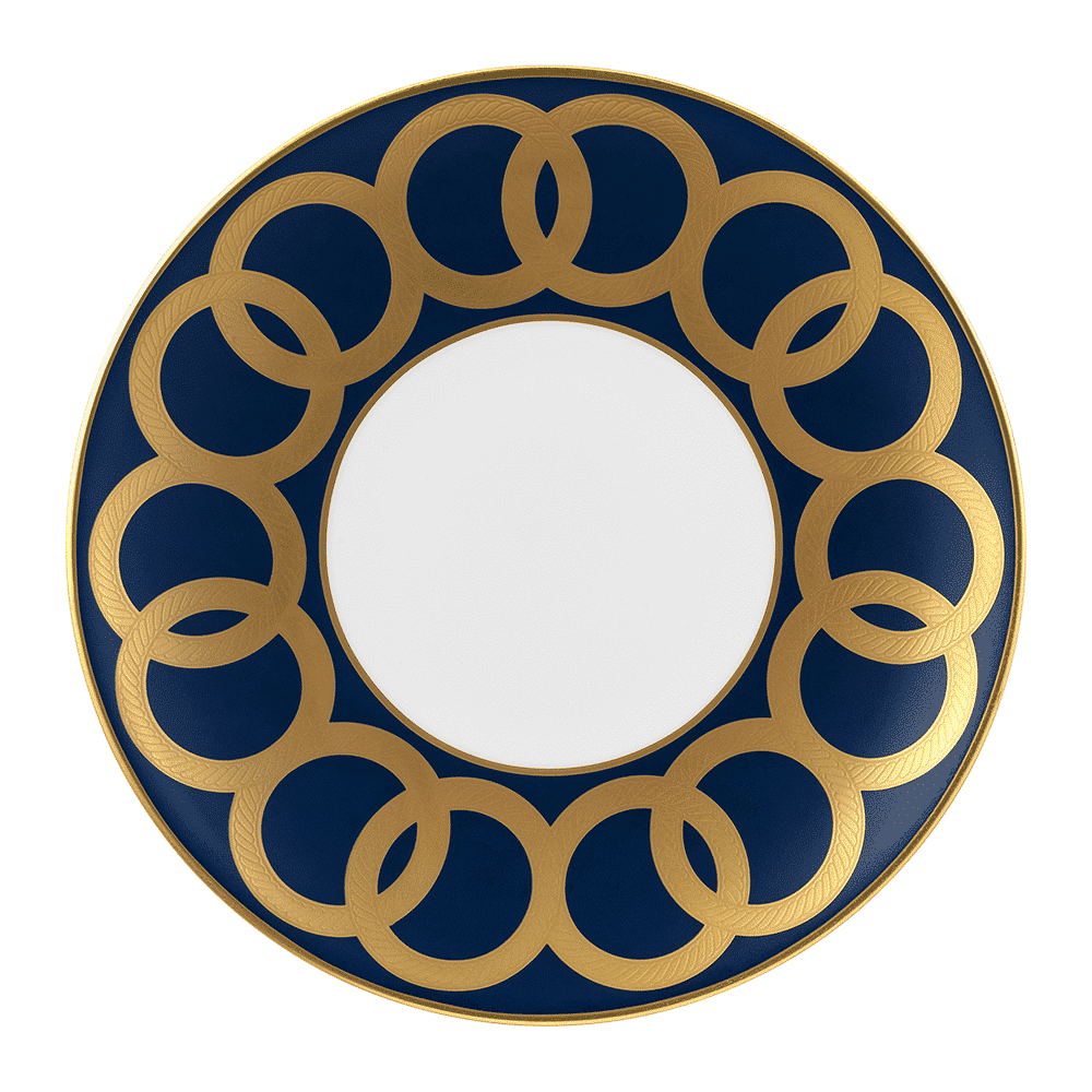 Royal Crown Derby Riviera Dream Navy Blue Salad Plate (21cm) – official product image