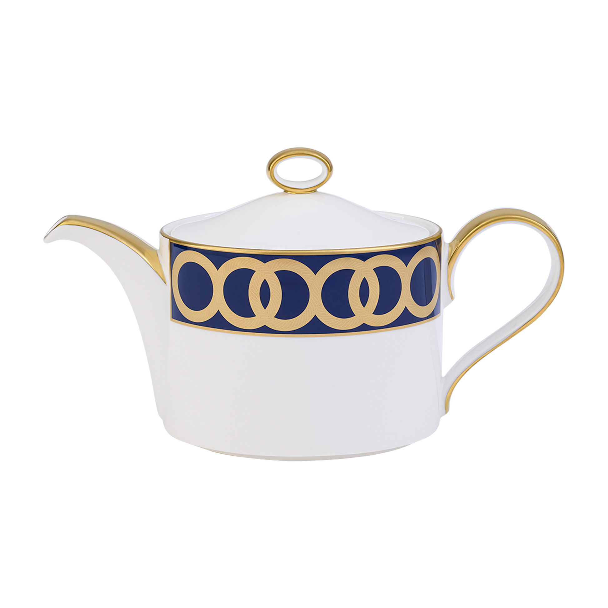 Royal Crown Derby Riviera Dream Navy Blue Teapot (1050ml) – official product image