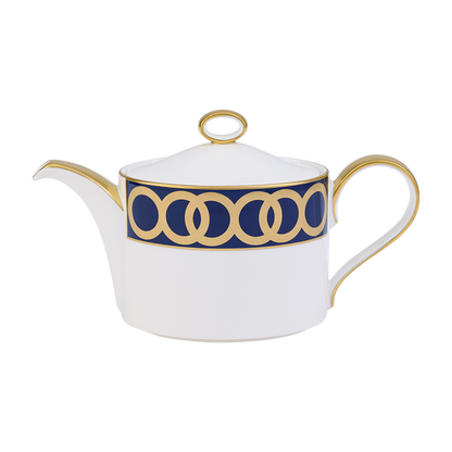 Royal Crown Derby Riviera Dream Navy Blue Teapot (1050ml) – official product image