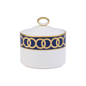 Royal Crown Derby Riviera Dream Navy Blue Covered Sugar (170ml) – official product image