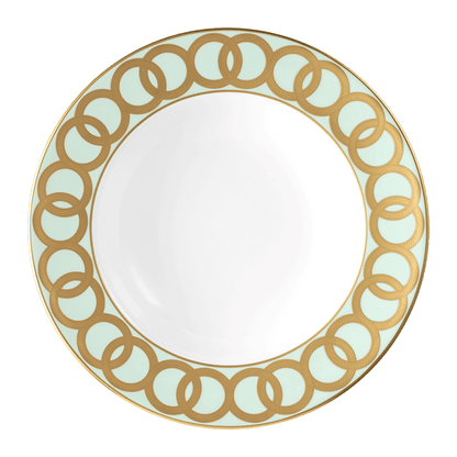 Royal Crown Derby Riviera Dream Mint Green Rim Soup Bowl (21cm) – official product image