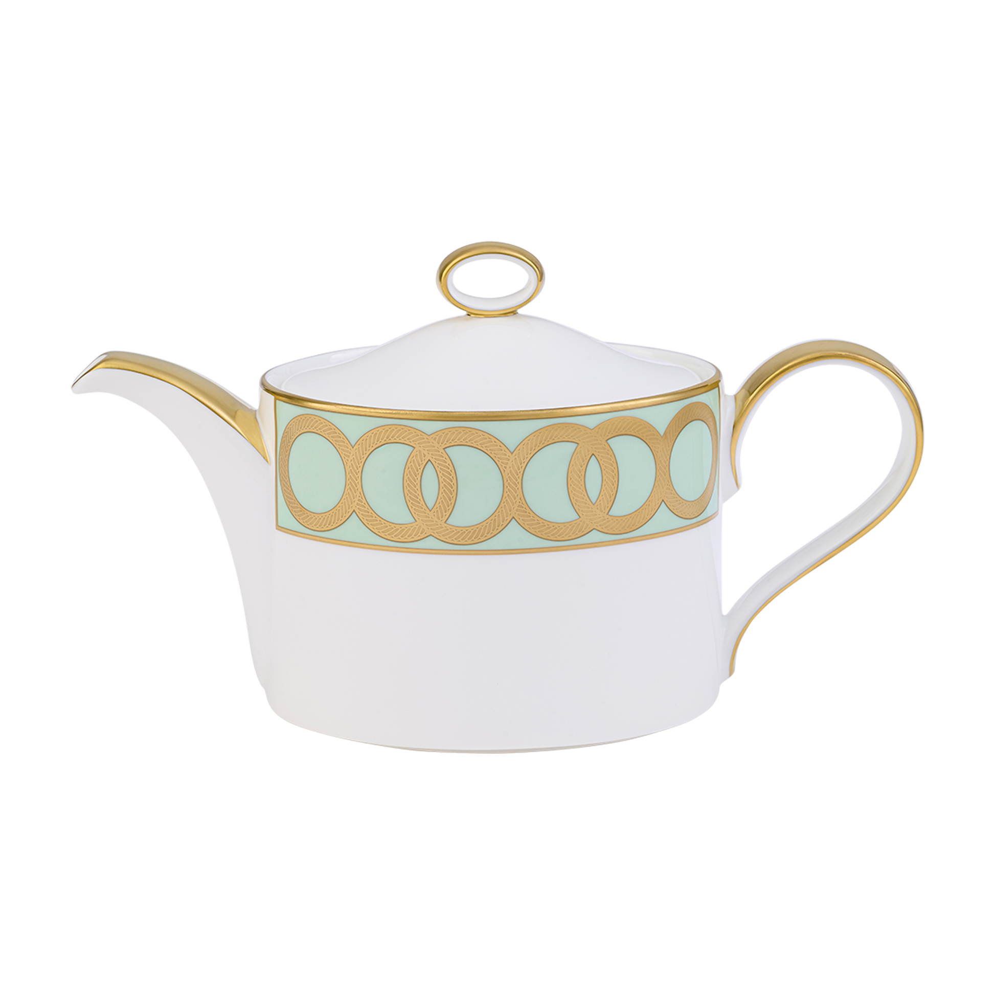 Royal Crown Derby Riviera Dream Mint Green Teapot (1050ml) – official product image