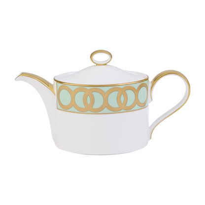 Royal Crown Derby Riviera Dream Mint Green Teapot (1050ml) – official product image