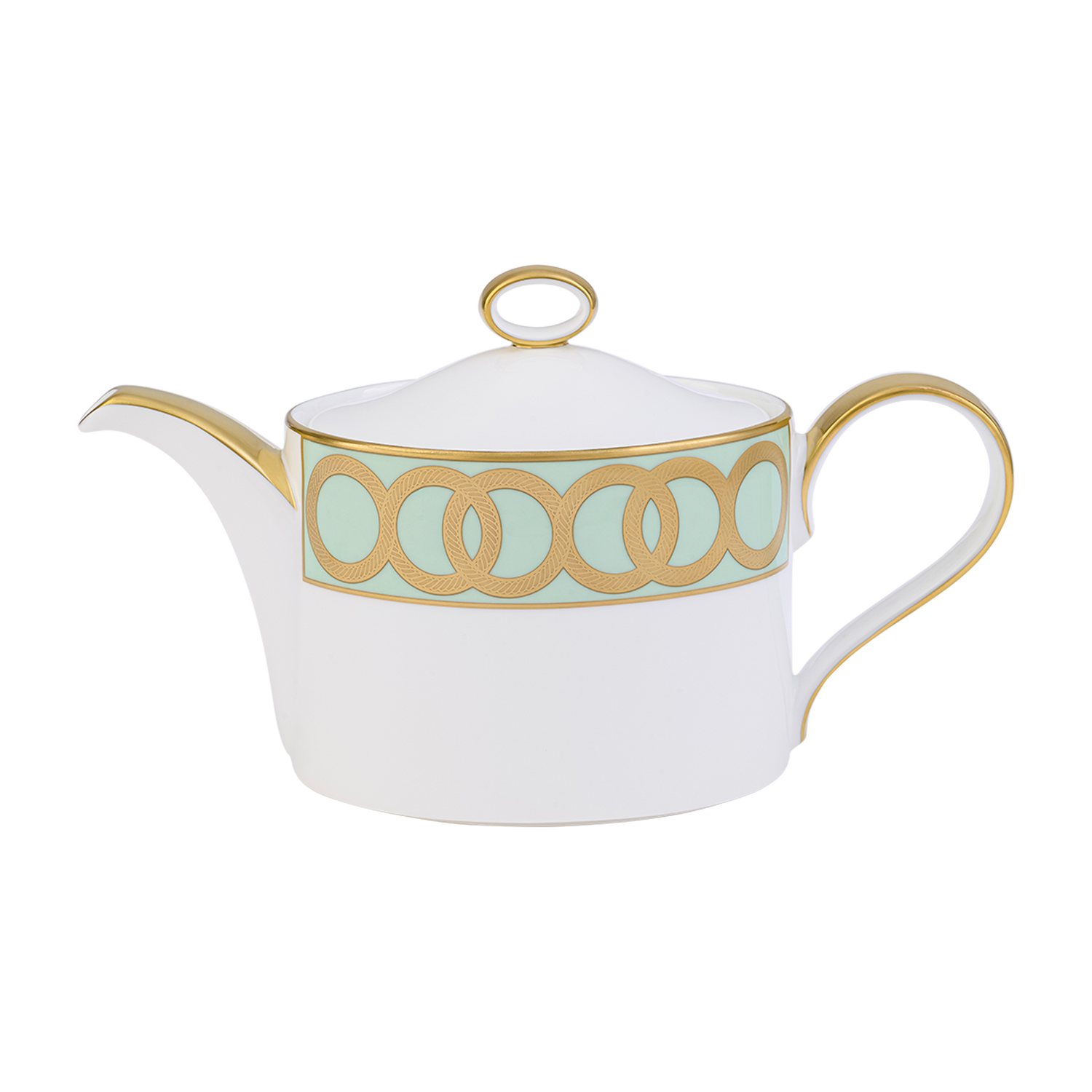 Royal Crown Derby Riviera Dream Mint Green Teapot (1050ml) – official product image