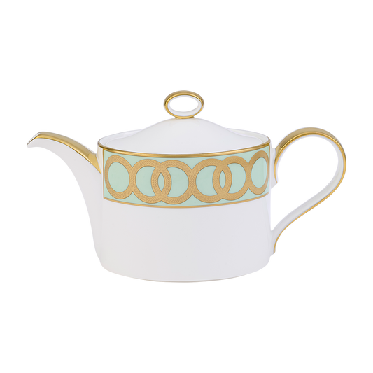 Royal Crown Derby Riviera Dream Mint Green Teapot (1050ml) – official product image