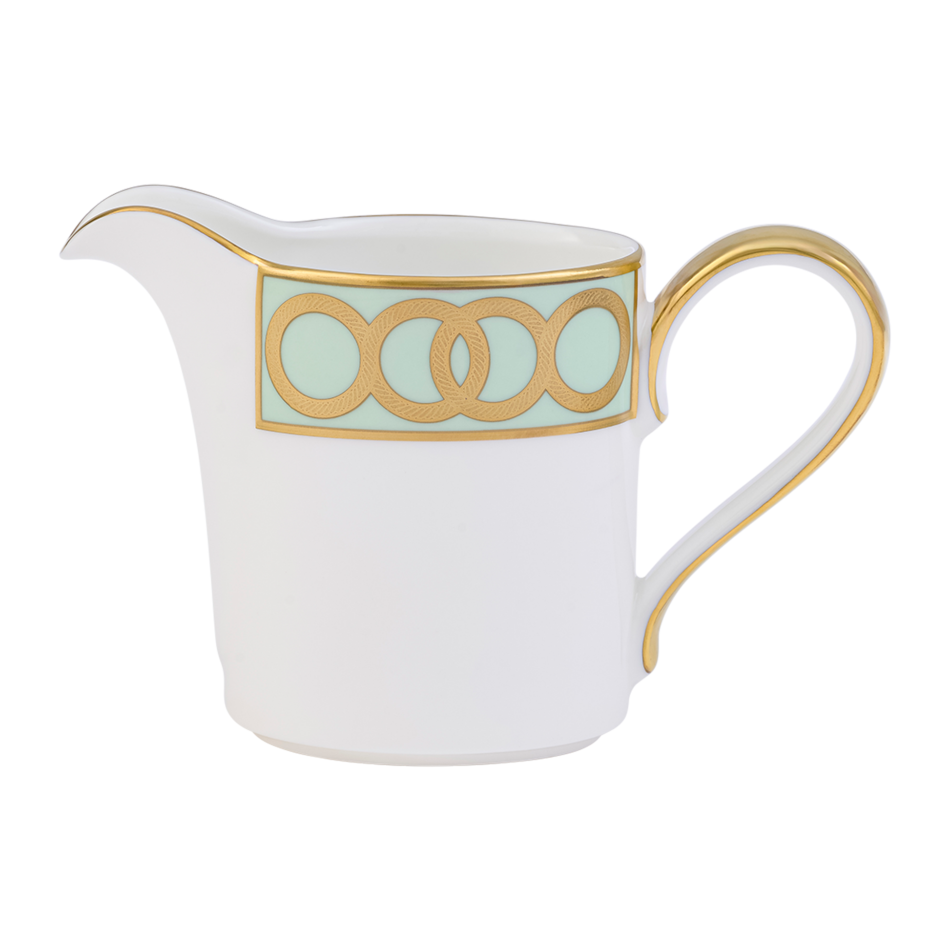 Royal Crown Derby Riviera Dream Mint Green Cream Jug (115ml) – official product image
