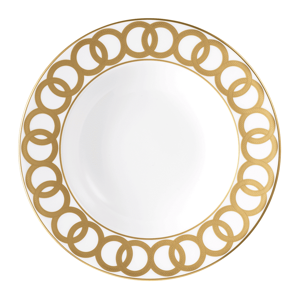 Royal Crown Derby Riviera Dream White Rim Soup Bowl (21cm) – official product image