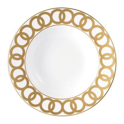 Royal Crown Derby Riviera Dream White Rim Soup Bowl (21cm) – official product image