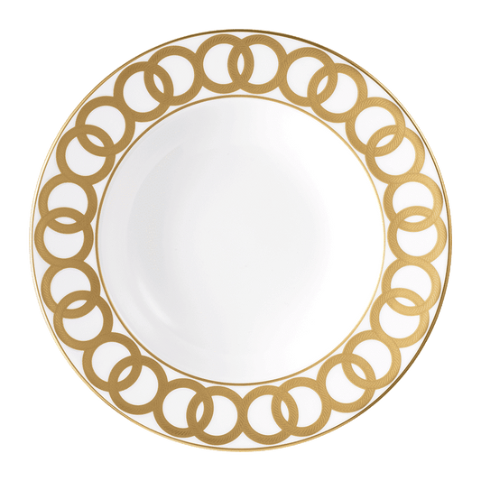 Royal Crown Derby Riviera Dream White Rim Soup Bowl (21cm) – official product image