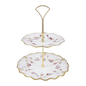 Royal Crown Derby Royal Antoinette Two Tier Cake Stand Boxed (24cm) – official product image