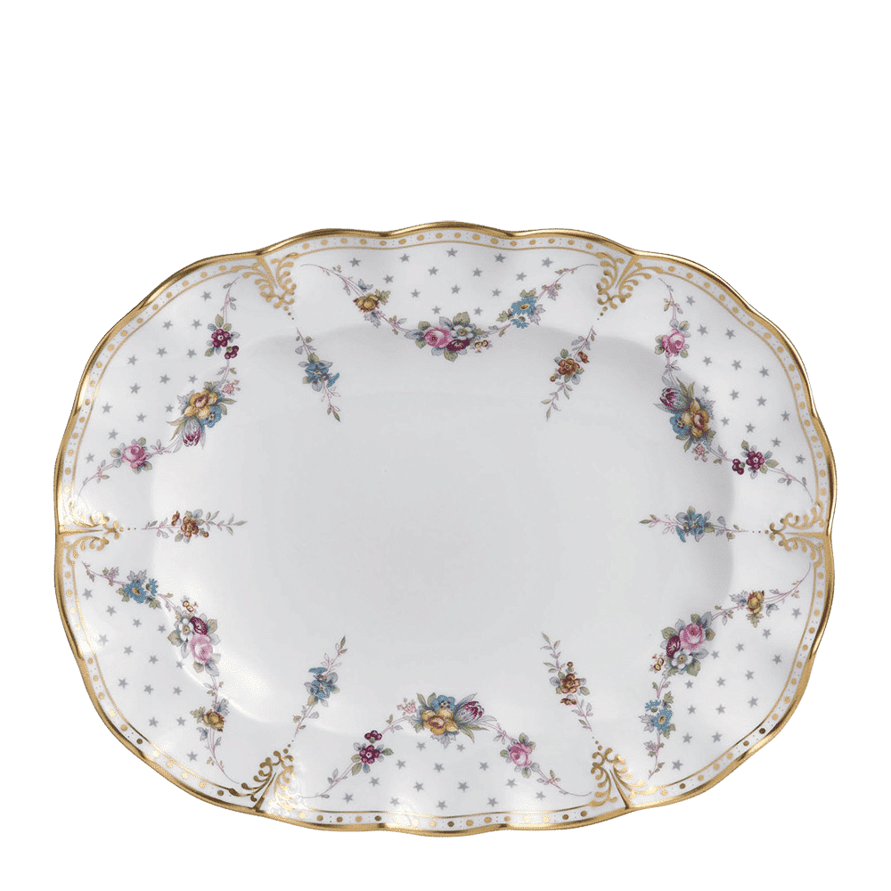 Royal Crown Derby Royal Antoinette Oval Dish (34cm) – official product image