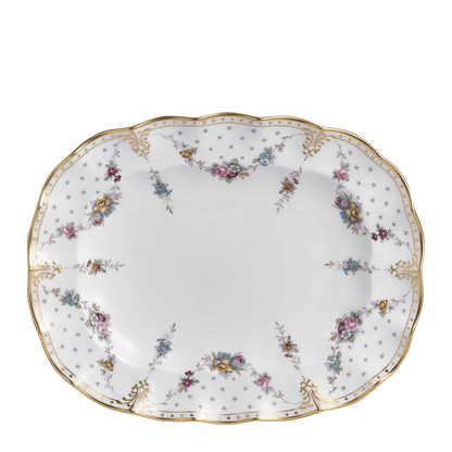 Royal Crown Derby Royal Antoinette Oval Dish (34cm) – official product image