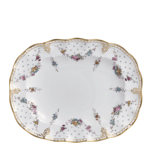Royal Crown Derby Royal Antoinette Oval Dish (34cm) – official product image