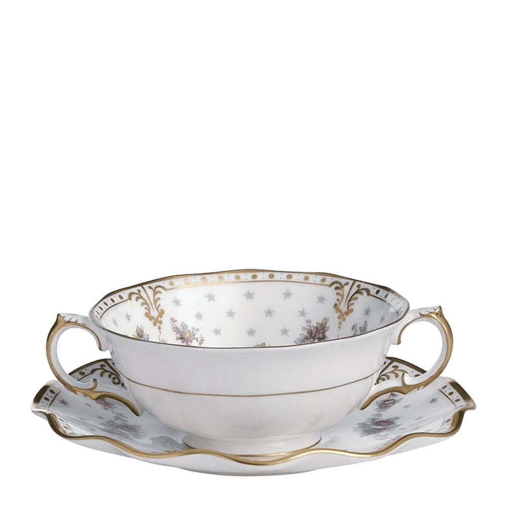 Royal Crown Derby Royal Antoinette Cream Soup Cup (420ml) – alternate official product image