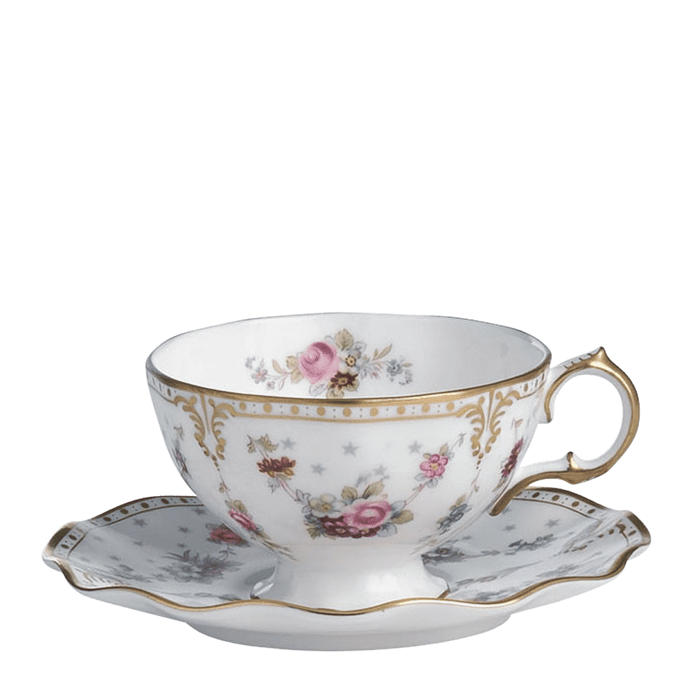 Royal Crown Derby Royal Antoinette Tea Saucer (15cm) – alternate official product image