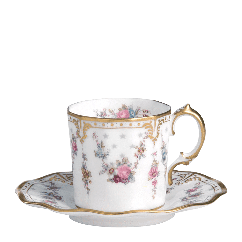 Royal Crown Derby Royal Antoinette Coffee Saucer (12.5cm) – alternate official product image