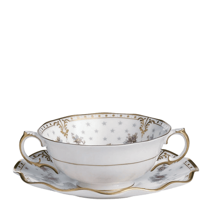 Royal Crown Derby Royal Antoinette Cream Soup Saucer (16cm) – alternate official product image