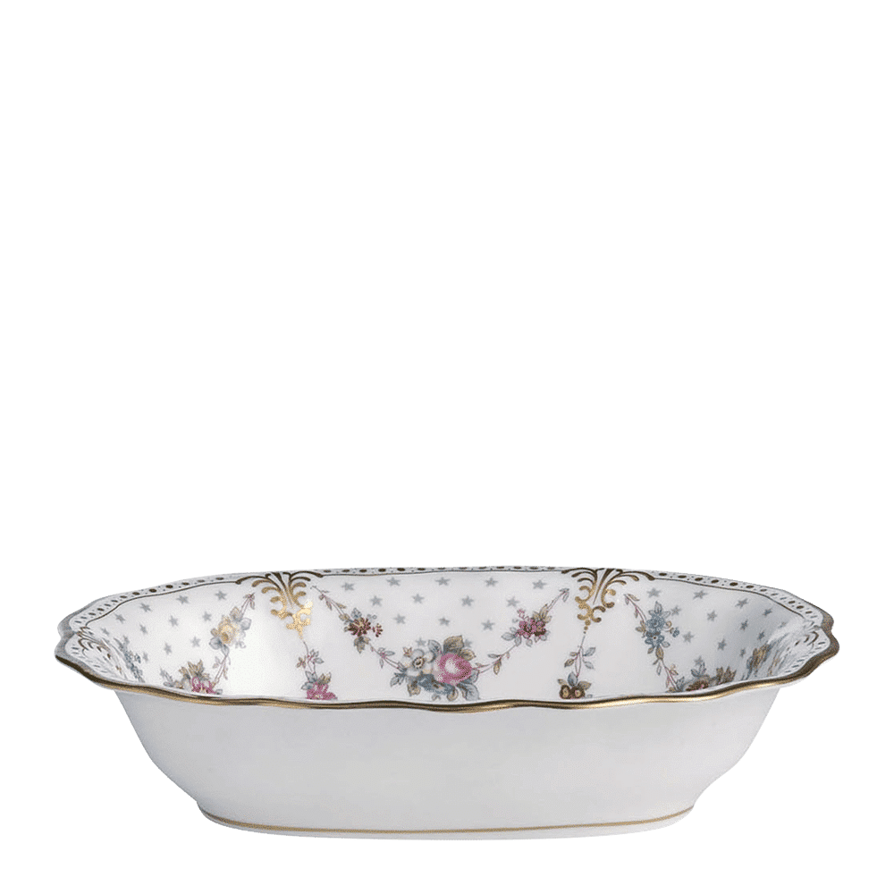 Royal Crown Derby Royal Antoinette Open Vegetable Dish (24cm) – official product image