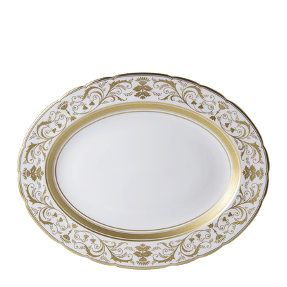 Royal Crown Derby Regency White Oval Dish (41cm) – official product image