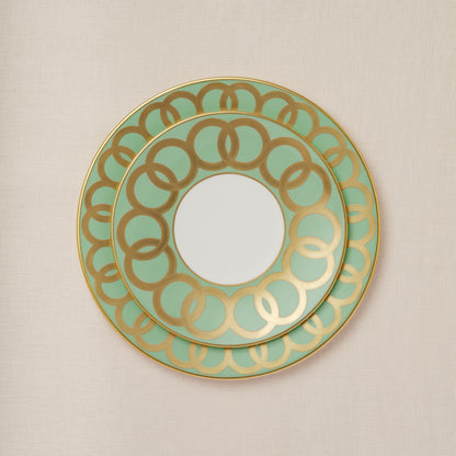 Royal Crown Derby Riviera Dream Mint Green Dinner Plate (27cm) – alternate official product image