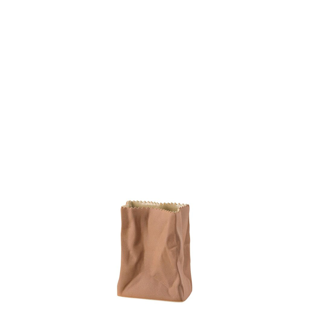 Rosenthal Bag Vase – (Brown tuetenvase) (h 10.1 Cm / 4.0 In × Ø 9.1 3.6 In)