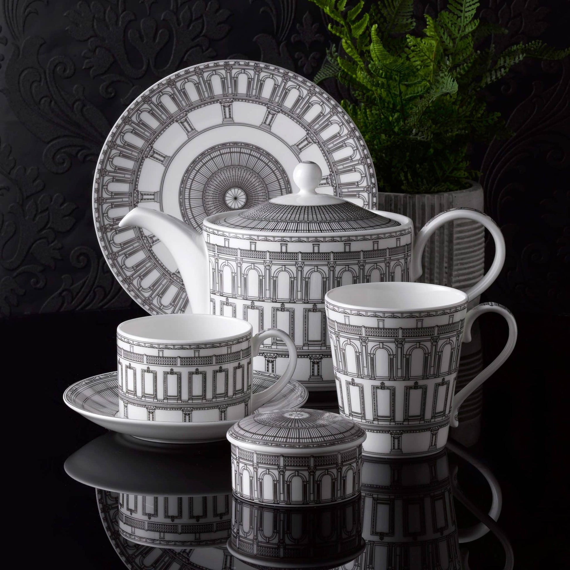 Royal Crown Derby Royal Albert Hall Coffee Cup and Saucer (85ml) – alternate official product image
