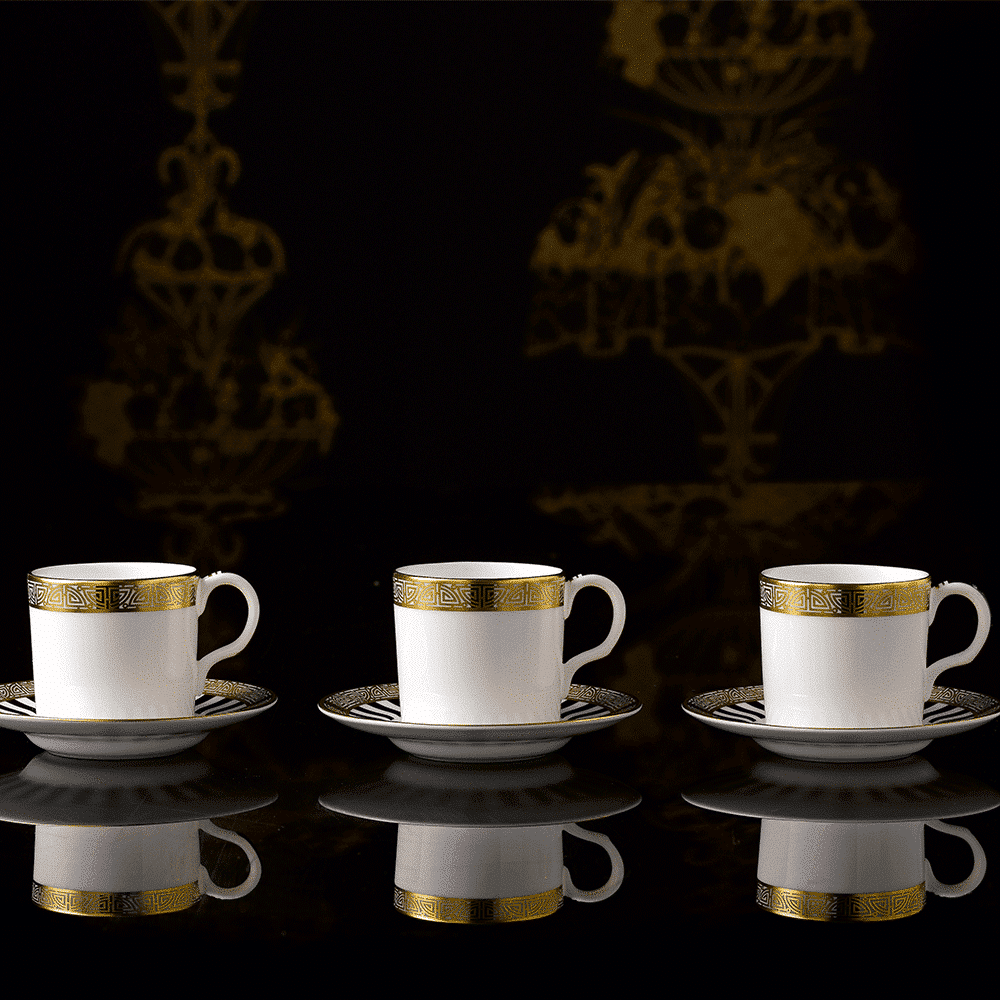 Royal Crown Derby Satori Black Coffee Cup (85ml) – alternate official product image