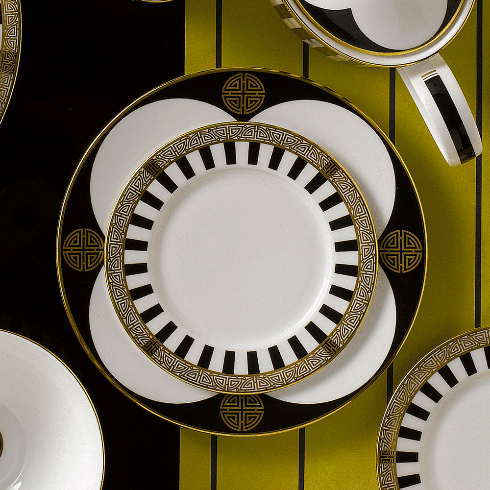 Royal Crown Derby Satori Black Side Plate (16cm) – alternate official product image