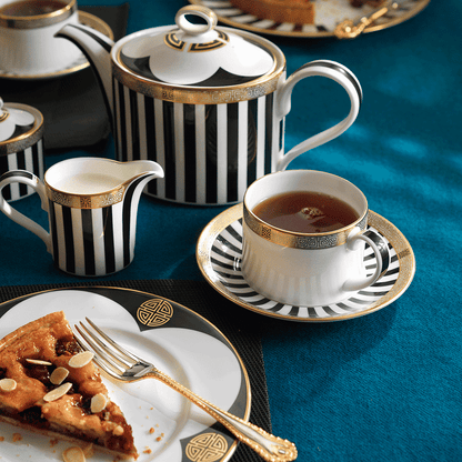 Royal Crown Derby Satori Black Teacup (250ml) – alternate official product image
