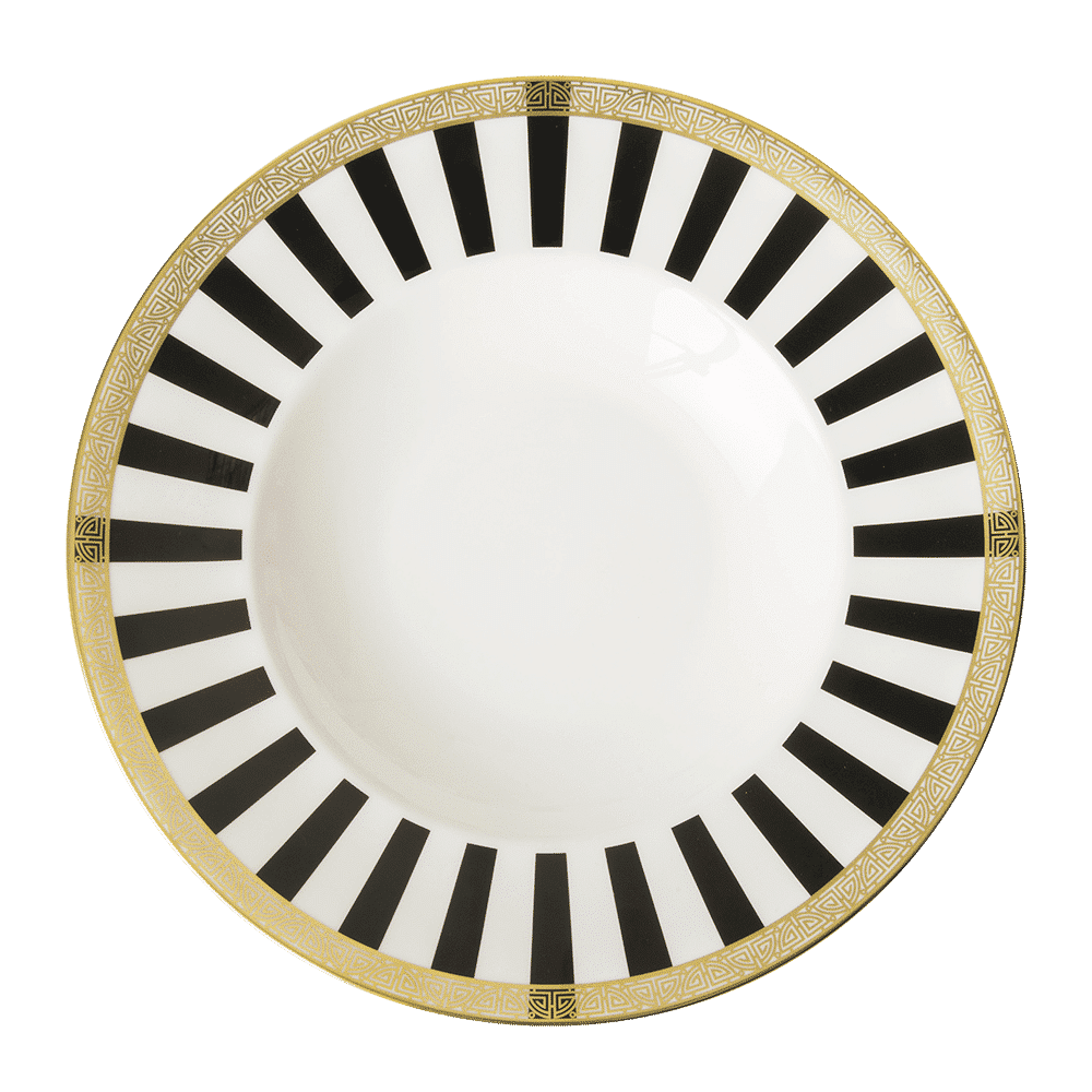 Royal Crown Derby Satori Black Rimmed Bowl (27cm) – official product image