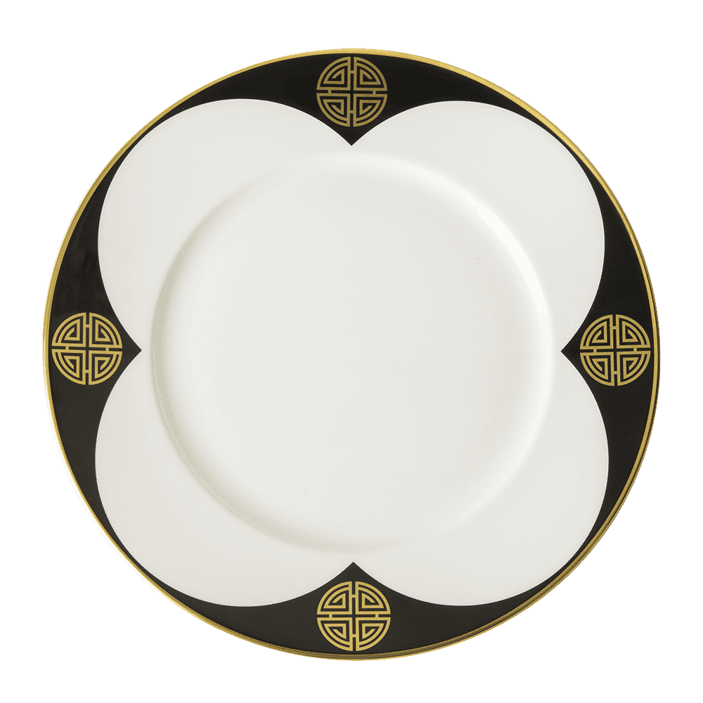Royal Crown Derby Satori Black Salad Plate (21cm) – official product image