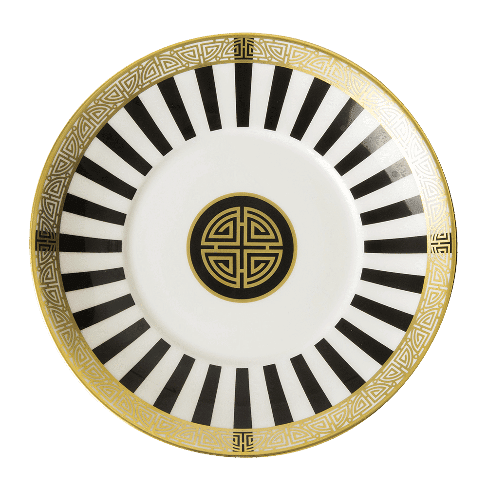 Royal Crown Derby Satori Black Tea Saucer (15cm) – official product image