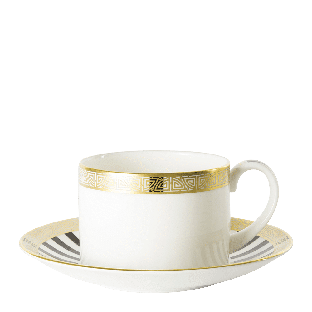 Royal Crown Derby Satori Black Tea Saucer (15cm) – alternate official product image