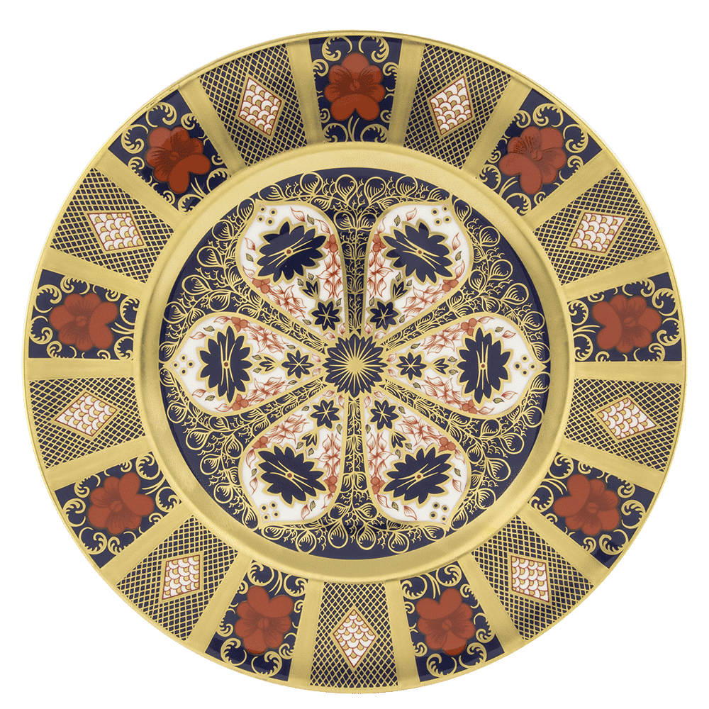 Royal Crown Derby Old Imari Solid Gold Band Dinner Plate Boxed (27cm) – official product image
