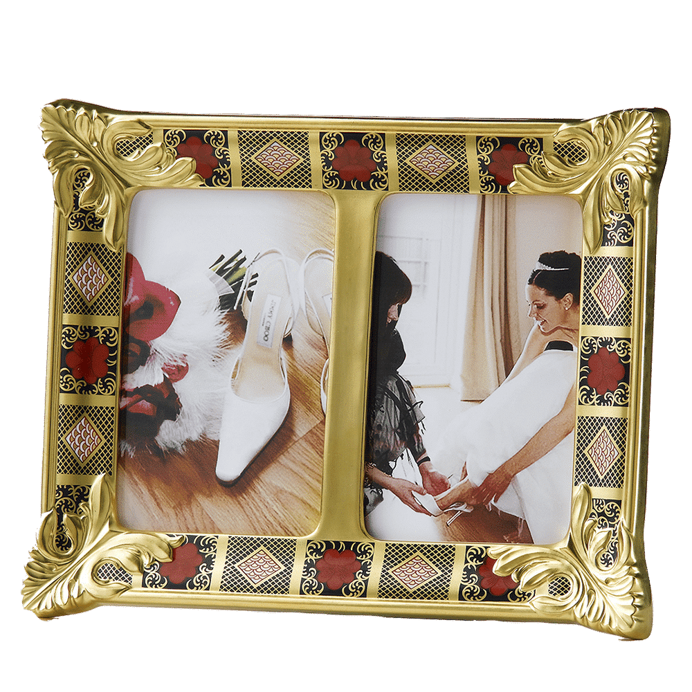 Royal Crown Derby Double Picture Frame – official product image