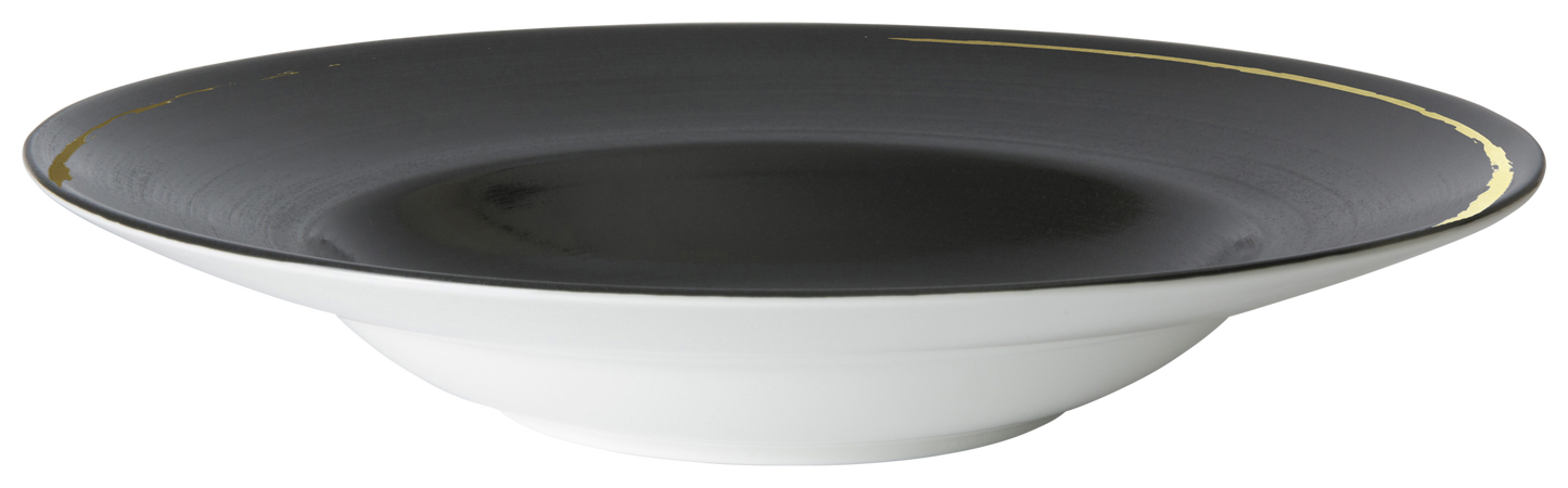 Royal Crown Derby Sketch Charcoal Rimmed Bowl (27cm) – alternate official product image