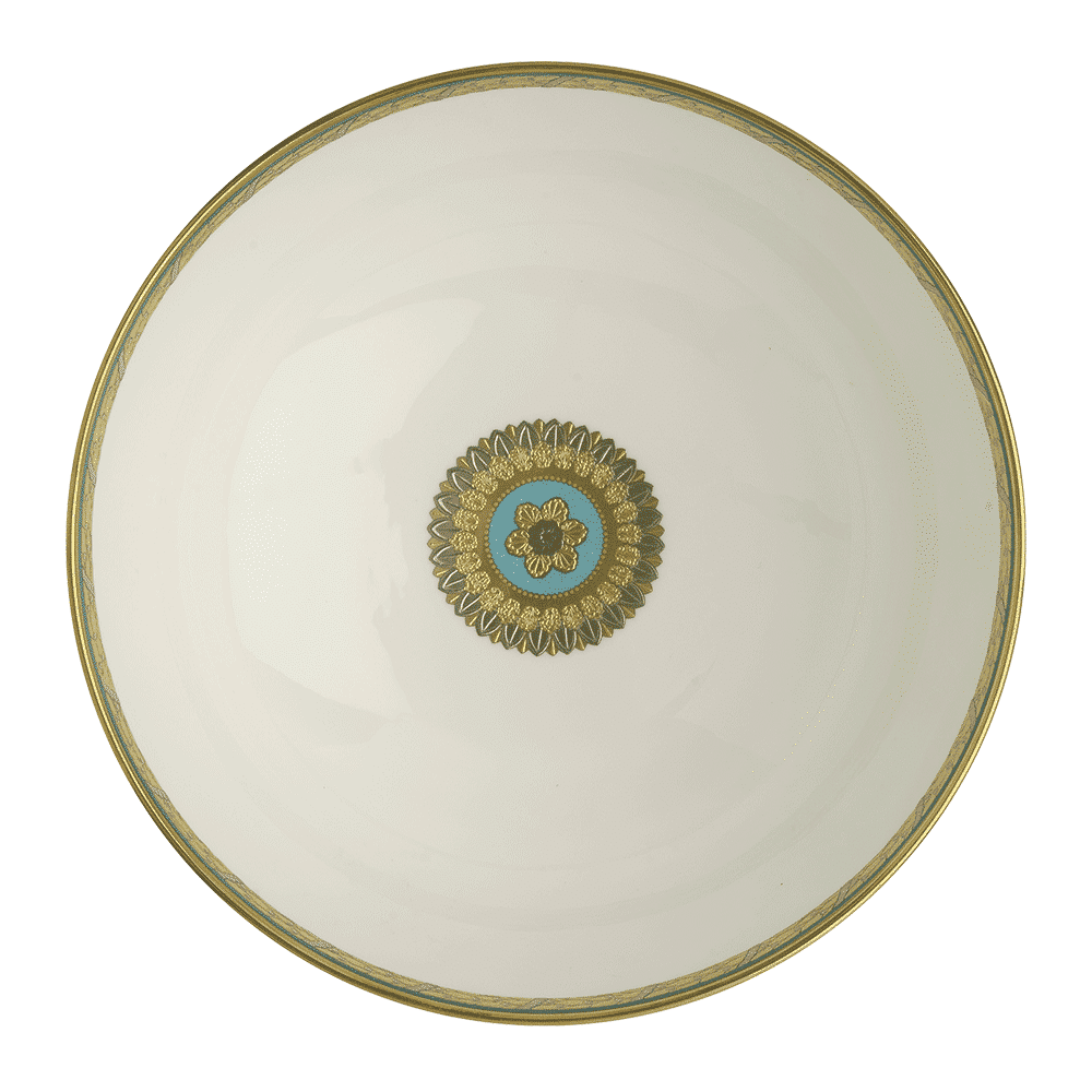 Royal Crown Derby Turquoise Palace Salad Bowl (2000ml) – alternate official product image