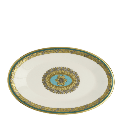 Royal Crown Derby Turquoise Palace Sauce Boat Stand (21cm) – official product image