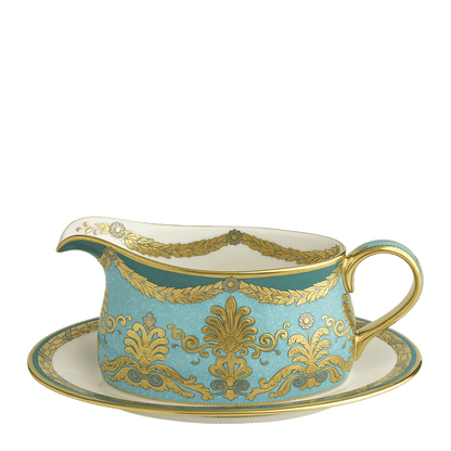 Royal Crown Derby Turquoise Palace Sauce Boat (450ml) – alternate official product image