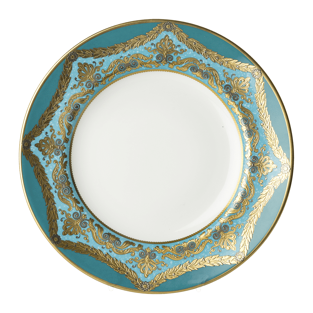Royal Crown Derby Turquoise Palace Salad Plate (21cm) – official product image